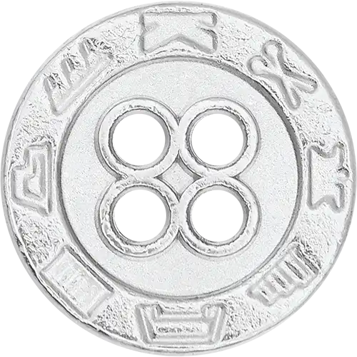  4 Delikli Desenli Düğme - SB39